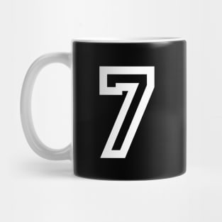 Sports Shirt #7 (white letter) Mug